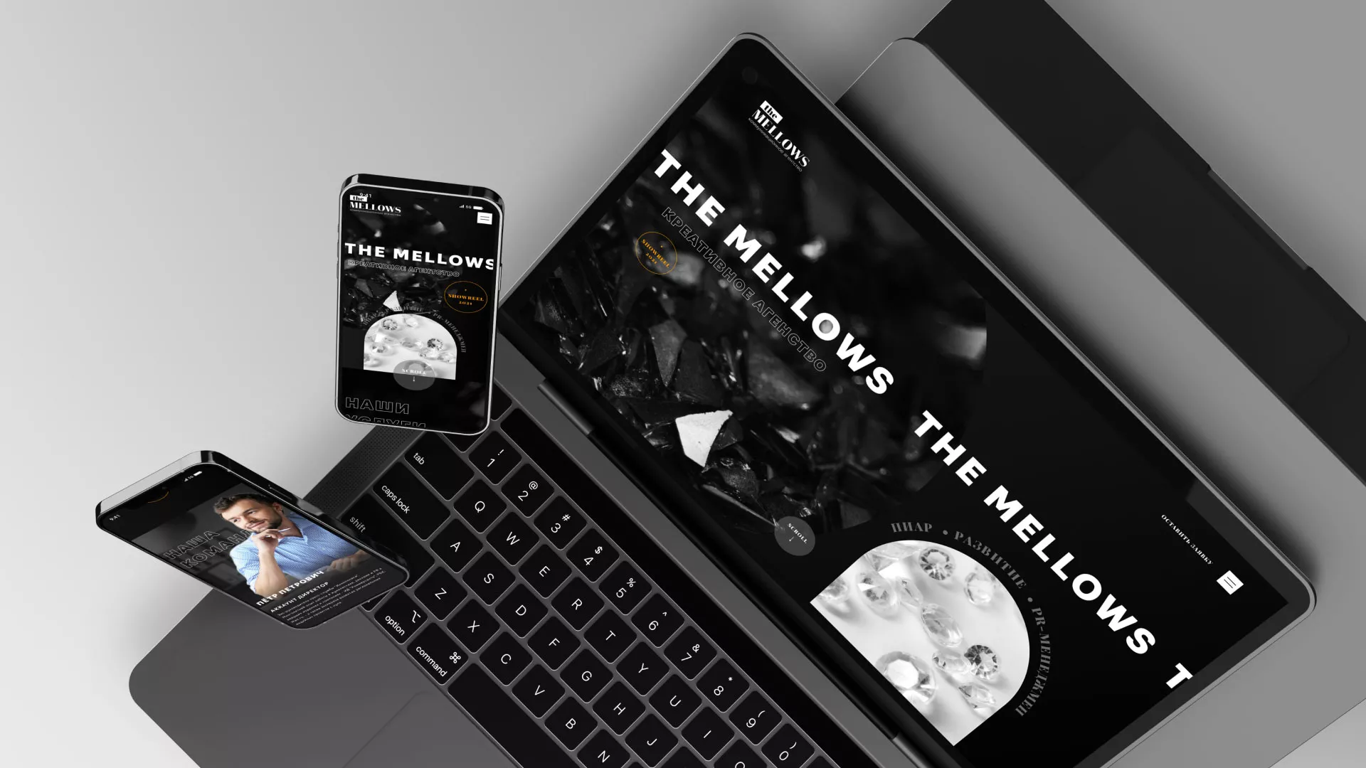 Разработка сайта креативного агентства «The Mellows» в Артёме